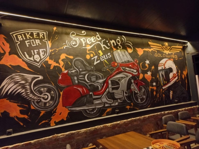 Güre Kordonda Vincent Torgue Cafe Motorsiklet Sevdalılarını Bekliyor