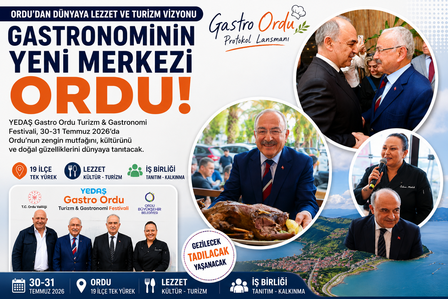 Karadeniz'in Yeni Gastronomi Rotası Ordu Oluyor: Büyük Buluşma İçin Geri Sayım Başladı
