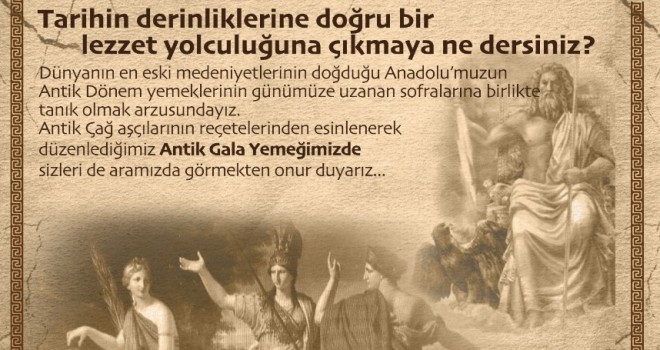 İDA’NİN ETEKLERİNDE ANTİK ÇAĞ YEMEKLERİ Mitoloji, Arkeoloji ve Gastronomi Antandros’da Buluşuyor