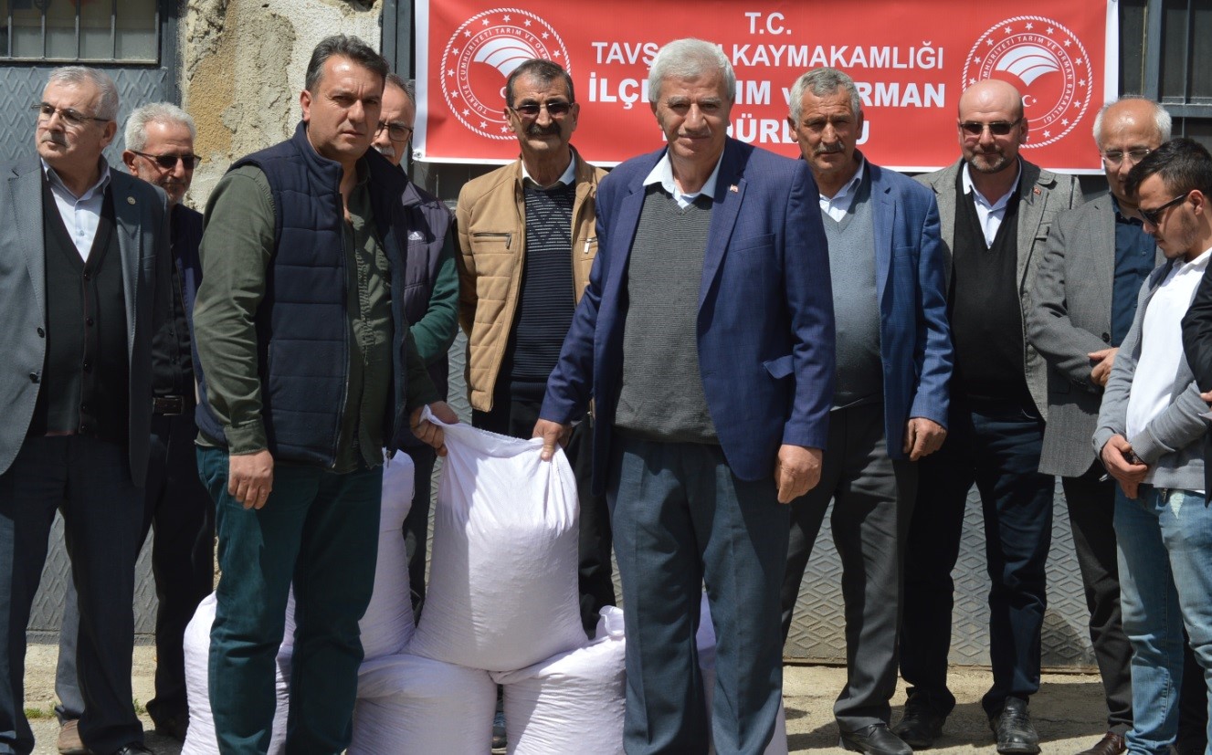 Tavşanlı çiftçisine “leblebilik” nohut tohumu desteği