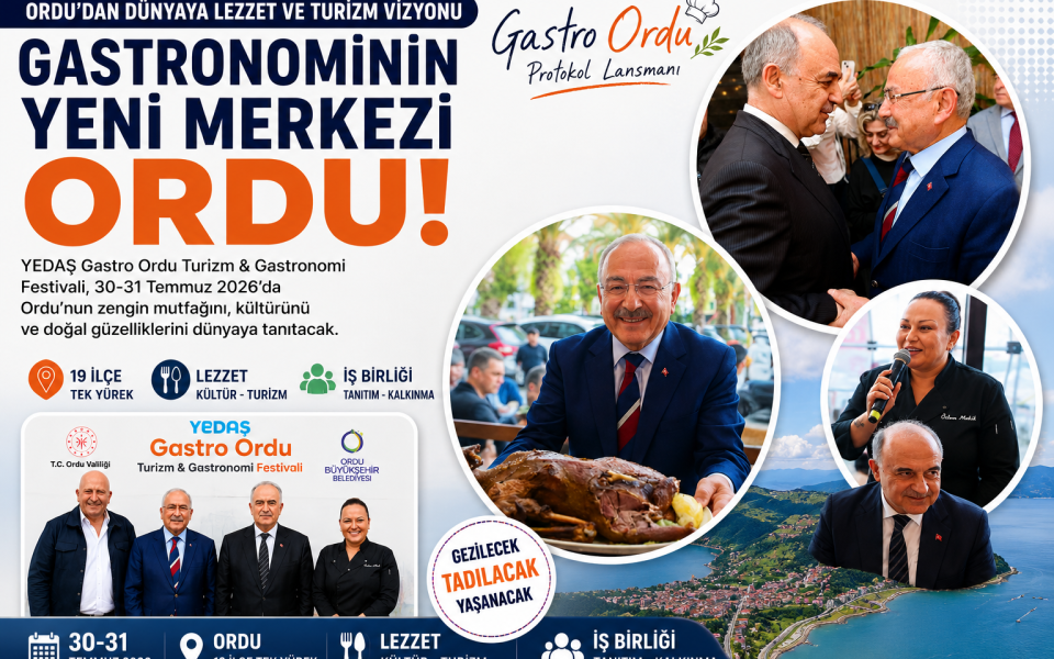 Karadeniz'in Yeni Gastronomi Rotası Ordu Oluyor: Büyük Buluşma İçin Geri Sayım Başladı